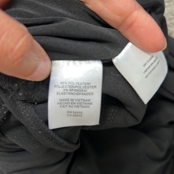 Jones New York Black Dress with Gold Rings on sleeve - Picture 6 of 6